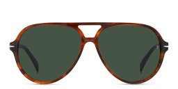 DAVID BECKHAM Pilot Sunglasses in Brown Horn – Product Photo 1