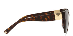 VALENTINO Stud Square Sunglasses in Havana – Product Photo 3