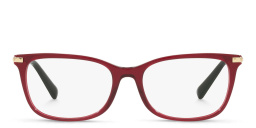 Stud Rectangle Eyeglasses من فالنتينو بلون أحمر - صورة المنتج 1