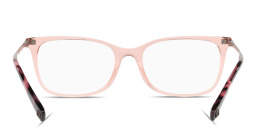 VALENTINO Stud Rectangle Eyeglasses in Transparent Pink – Product Photo 4