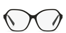 VALENTINO Studs Wide Irregular Eyeglasses in Black – Product Photo 1