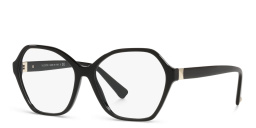 VALENTINO Studs Wide Irregular Eyeglasses in Black – Product Photo 2