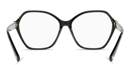 VALENTINO Studs Wide Irregular Eyeglasses in Black – Product Photo 4