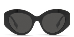 Shop BURBERRY Cat Eye Sunglasses in Black online.