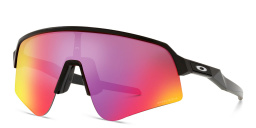 Shop Oakley Sutro Lite Sweep Half-Rim Rectangle Sunglasses in Black online.