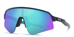 Shop Oakley Sutro Lite Sweep Half-Rim Rectangle Sunglasses in Blue online.