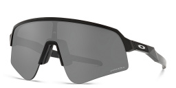 Shop Oakley Sutro Lite Sweep Half-Rim Rectangle Sunglasses in Black online.