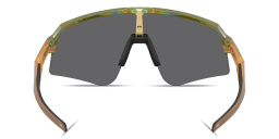 Shop Oakley Sutro Lite Sweep Half-Rim Mask Sunglasses in Fern Spacedust online.