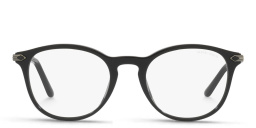 نظارة طبية بإطار دائري من جورجو أرماني بلون أسود - صورة المنتج 1