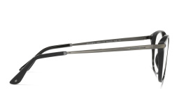 نظارة طبية بإطار دائري من جورجو أرماني بلون أسود - صورة المنتج 3