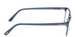 TOM FORD Rectangle Eyeglasses in Shiny Blue – Product Photo 3