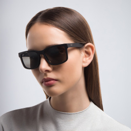 Maui Jim Stone Shack Unisex Square Sunglasses in Black – Product Photo 6