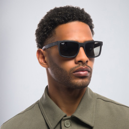 Maui Jim Stone Shack Unisex Square Sunglasses in Black – Product Photo 8