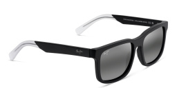 Maui Jim Stone Shack Unisex Square Sunglasses in Black – Product Photo 2