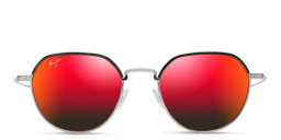 Maui Jim Island Eyes Unisex Round Sunglasses in Gunmetal – Product Photo 1