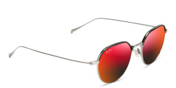 Maui Jim Island Eyes Unisex Round Sunglasses in Gunmetal – Product Photo 2