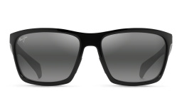 Maui Jim Makoa Rectangle Sunglasses in Black – Product Photo 1
