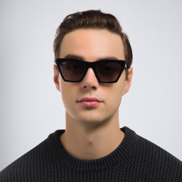 Maui Jim Kini Kini Unisex Cat Eye Sunglasses in Black – Product Photo 7