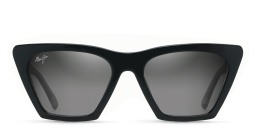 كيني كيني نظارات شمسية بإطار كات آي للجنسين من ماوي جيم بلون أسود - صورة المنتج 1