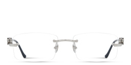 نظارات طبية بانتير دو كارتييه بتصميم مستطيل من كارتييه بلون فضي - صورة المنتج 1