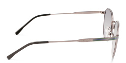 Shop Lacoste Round Sunglasses in Gunmetal online.