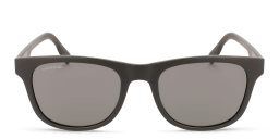 Shop Lacoste Rectangle Sunglasses in Black online.