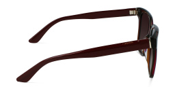 نظارات شمسية مربّعة من كالفين كلاين بلون أحمر - صورة المنتج 3