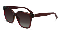 Calvin Klein Square Sunglasses in Red – Product Photo 2