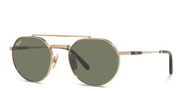 Shop Ray-Ban Jack II Titanium Unisex Irregular Sunglasses in Gold online.