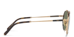 Shop Ray-Ban Jack II Titanium Unisex Irregular Sunglasses in Gold online.