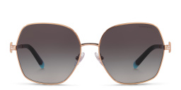 TIFFANY Oversized Irregular Sunglasses in Black – Product Photo 1