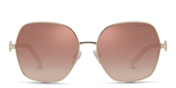 TIFFANY Oversized Irregular Sunglasses in Pale Gold – Product Photo 1