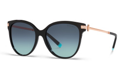 TIFFANY Oversized Pillow Sunglasses in Black – Product Photo 2