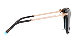 TIFFANY Oversized Pillow Sunglasses in Black – Product Photo 3