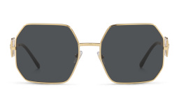 نظارات شمسية ميدوسا بإطار غير منتظم من فيرزاتشي بلون ذهبي - صورة المنتج 1