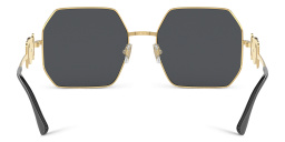 VERSACE Medusa-Embellished Irregular Sunglasses in Gold – Product Photo 4