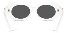 VERSACE Rhinestone-embellished Medusa Sunglasses in White – Product Photo 4