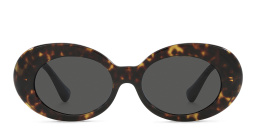 VERSACE Rhinestone-embellished Medusa Sunglasses in Havana – Product Photo 1