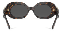 Shop VERSACE Rhinestone-embellished Medusa Sunglasses in Havana online.