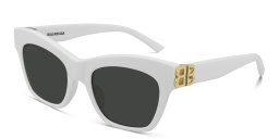 Shop BALENCIAGA Everyday Cat-Eye Sunglasses in White online.