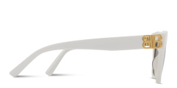 Shop BALENCIAGA Everyday Cat-Eye Sunglasses in White online.