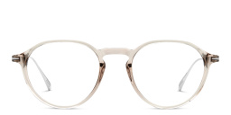Shop DAVID BECKHAM Panthos Eyeglasses in Mud online.
