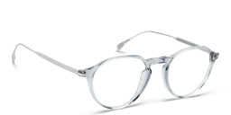 Shop DAVID BECKHAM Panthos Eyeglasses in Grey Ruthenium online.