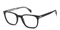 DAVID BECKHAM Square Eyeglasses in Black – Product Photo 2