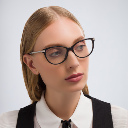 Shop JIMMY CHOO Crystal & Glitter Rectangle Eyeglasses in Black online.