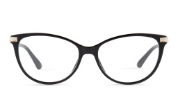 Shop JIMMY CHOO Rectangle Eyeglasses in Black online.