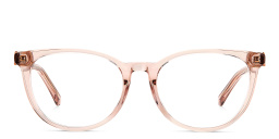 Shop JIMMY CHOO Rectangle Eyeglasses in Pink online.