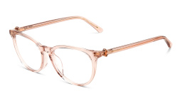 Shop JIMMY CHOO Rectangle Eyeglasses in Pink online.