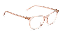 Shop JIMMY CHOO Rectangle Eyeglasses in Pink online.