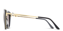 Shop Cartier Trinity de Cartier Cat-Eye Sunglasses in Black online.